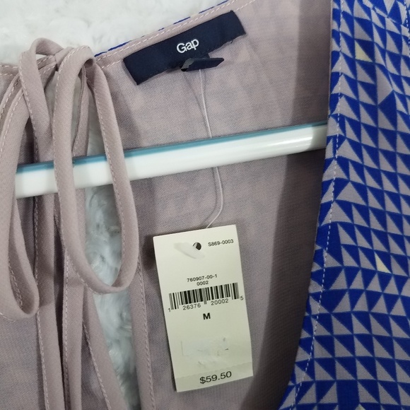 Gap Blue and Purple Sheer Tank Top - Picture 5 of 7